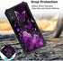 Case for Cricket Icon 5/att motivate 4 Phone Case with Screen Protector (Tempered Glass),Slim TPU Rugged Corners Bumper Cover for Men Women-Purple...
