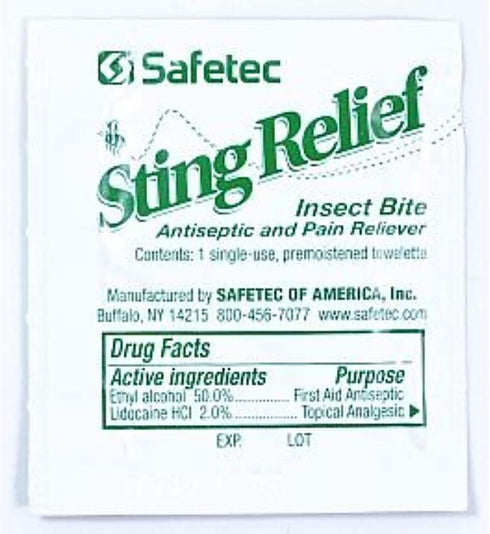 Sting Relief Wipes for Skin, 30 Count...