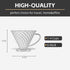 Coffee Dripper, Resuable Pour Over Coffee Maker With Handle, Slow Brewing Coffee Pour Over for Cafe, Travel, Home&Offices, Single Cup Coffee Pour ...