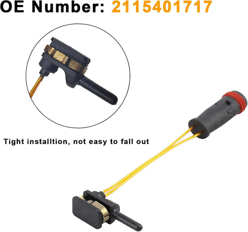 4PCS Brake Pad Wear Sensor Front & Rear Wheels | Compatible for Mercedes-Benz W211 W220 C E S Class CLK SL C230 E320 E350 E500 S430 S500 S600 | Re...