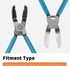 Universal Stainless Steel Fastener Cutter Pliers,Push Pin Pliers,Nail Pulling Pliers...