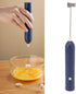 Handheld Milk Frother, Coffee Foam Maker USB Rechargeable Hand Drink Mixer 3 Speeds Electric Whisk Adjustable Hand Held Blender with 2 Heads for C...
