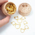 30 Pcs Stitch Markers with Wooden Storage Box, Cat Ears Metal Knitting Crochet Locking Markers Crochet Latching DIY Weaving Knitting Sewing Tools...