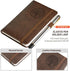 Small Pocket Notebook, Leather Journal Mini (Brown)...