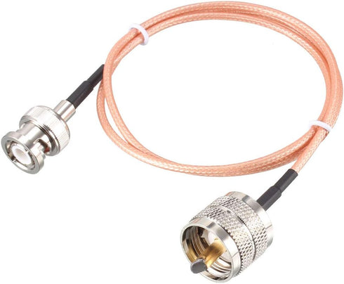 uxcell UHF () Male to BNC Male Antenna Radio Cable RG316 Coax Cable 2 Ft...