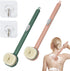 Long Handle Bath Massage Cleaning Brush, Bath Shower Brush with Soap Dispenser, Back Scrubber for Shower, Removable Back Brush Body Wash Brush, wi...