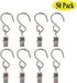Mydio 50 Pack Stainless Steel Curtain Clip String Party Light and Outdoor Activities Wire-Party Supplies...
