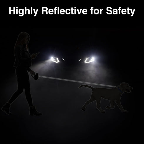 Wigzi MEDGL-BL Gel Retractable Dog Leash for Dogs Upto 44 lb, Medium, Blue...