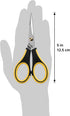 Beaditive Precision Craft Scissors - Stainless Steel Paper Crafting Scissors With Safety Cap - Ultra Sharp Blades & Non-Slip TPR Handles - Adult &...