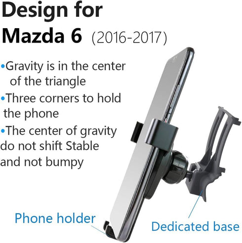 Car Phone Holder for Mazda 6 2016 2017 Auto Accessories Navigation Bracket Interior Decoration Mobile Cell Phone Mount...