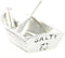Basic Spirit Boat Salt Cellar w/Spoon Handcrafted Pewter Home Lead-Free SD-19...