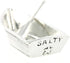 Basic Spirit Boat Salt Cellar w/Spoon Handcrafted Pewter Home Lead-Free SD-19...
