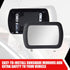 1 PC Car Sun Visor Vanity Mirror, 6.65" x 4.33" Portable Clip-on ABS Flat Glass Mirror Not Block Driving View, Practical Convenient Accessory, Com...