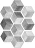 10 Pcs Hexagon Non-Slip Vinyl Floor Sticker for Home Decor, Peel and Stick Self-Adhesive Wallpaper Sticker for Living Room Kitchen Bathroom, 7.9x9...