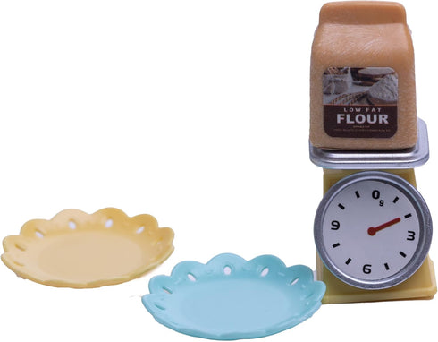 Dollhouse Food Baking Bread Making Set 1:12 Miniature Plate Flour Accessories Model Pastry Toy Mini Kitchen Decoration...
