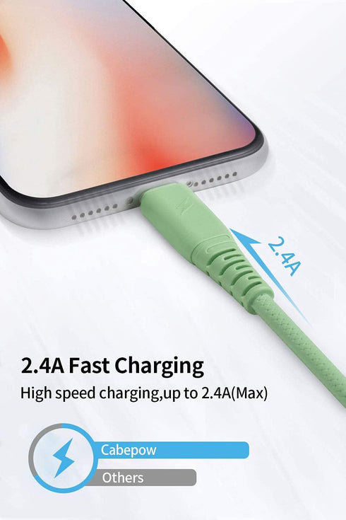 Cabepow iPhone Charger 3ft 3Pack, Lightning Cable 3 Foot, iPhone Charging Cord 3 Feet 2.4A USB Cables Compatible with iPhone 11 Pro Max/Xs/XR/X/8 ...