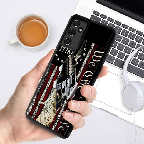DJSOK Case Compatible with Samsung Galaxy A13 5G Case,Classic Independent American Flag 1776 We The People Luxury Pattern Design Pattern Back+Soft...