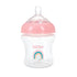 Nuby 3-Pack Infant Feeding Bottles with Slow Flow Breast Size Silicone Nipple: 0+ Months, 6oz, 3 Pack Set: Delicate Star, Rainbow, Butterfly Print...