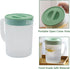 Toguma 2.2 Liter Plastic Water Pitcher Large-Capacity Household Water Jug with Lid, Beverage Container for Hot Cold Juice Tea (Transparent green)...