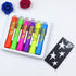 Glow in The Black Light Face Paint Crayons Kit, UV Black Light Makeup Neon Face and Body Paint Sticks Markers for Mardi Gras Halloween Masquerades...