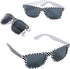 Fun Express 4 1/4" Kids Checkered Flag Race Car Plastic Sunglasses - 12 Pc. - Great For Racing Themed Birthdays and Special Events...