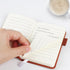 2-Pack Pocket Notebook, 4.3" x 3.5"Small Notebook, Hardcover PU Leather Notebook with Pen Total 200 Pages, Pocket Journal for College Ruled, Work ...