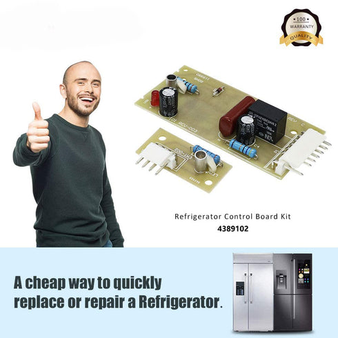4389102 Refrigerator Ice Maker Emitter Sensor Control Board Kit by Romalon Fit for Whirl-Pool Replaces 2198586 PS557945 2220398 W10757851 AP5956767 ADC9102