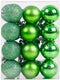 lasenersm 24 Pieces Small 1.18"/3cm Shatterproof Christmas Ball Ornaments Packed in Plastic Barrel Shatterproof Christmas Tree Balls Ornament use ...