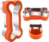 Dog Cookie Cutters Set 3 Piece -3 Different Sizes Of Dog, Bone, and Paw Print Cookie Mold Dog Bone Cutters Stainless Steel Shaped Cutters for Home...