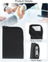 Business Card Holder, Business Card Case Zipper Pocket Card Holders Business Card Wallet Business Card Carrier for Men or Women (Black)...