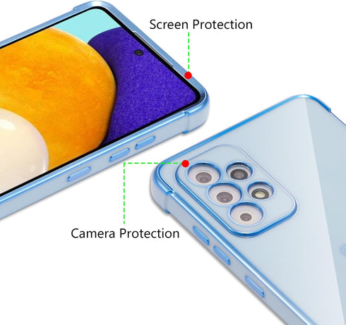 ZTOFERA Designed for Samsung Galaxy A53 Case,Cute Plating Edge Love Hearts Pattern with Camera Lens Protection Phone Cover for Samsung Galaxy A53 ...