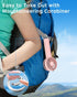 Mini Handheld Fan, Small Portable Fan Battery Operated, Personal Fan with 3 Speed Wind, 2000mAh Battery 9 Hours Long Working Time, Hand Fan Rechar...