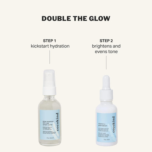 Cocokind Vitamin C Glow Serum with Azelaic Acid and Sea Grape Caviar for Bright and Even Skin, 1 Fl Oz...