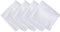 Newbridge White Denley Stripe Set of 4 Fabric Napkins, 100% Polyester, No Iron Soil Resistant Dining Room, Heavy Weight Party Napkin...
