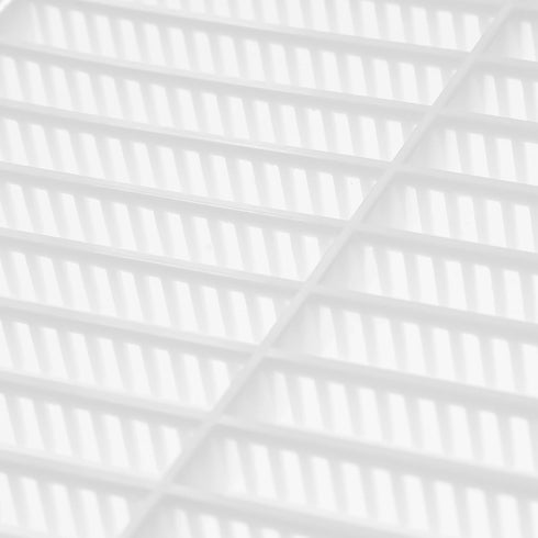 6" x 6" Inch White Air Vent Cover with Built-in Pest Guard Screen, HVAC Vent Duct Cover, Vent Cap Plastic