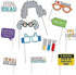 12Pcs Science Photo Booth Props with Stick Mad Scientist Selfie Props Chemistry Laboratory Party Supplies Boy Girl First 1st Bday Baby Shower...