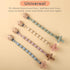 Silicone Pacifier Clips, 2 Pack BPA Free One-Piece Design Pacifier Holder for Baby Boy and Girl 3 Month+, Fit Most Binky & Teether Toys, Best Newb...