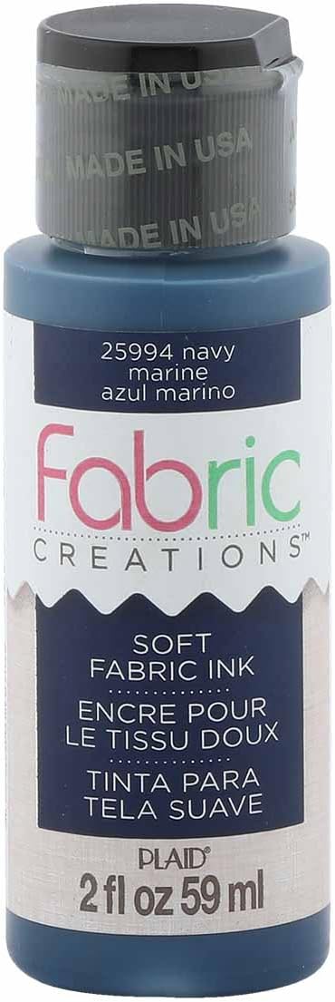 Fabric Creations Fabric Ink in Assorted Colors (2-Ounce), Navy Blue...