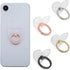 4Pcs Clear Cell Phone Ring Holder Transparent Phone Grips Stand Holder 360 Degree Rotation Finger Ring Holder for Most Phones, Tablet and Case(4 C...