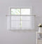 Warm Home Designs Pair of 30 x 36 Short White Kitchen Curtains with Thread. Use Our Boho Cafe Curtain Tiers as RV Window or Basement Curtains or B...