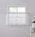 Warm Home Designs Pair of 30 x 36 Short White Kitchen Curtains with Thread. Use Our Boho Cafe Curtain Tiers as RV Window or Basement Curtains or B...