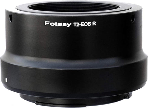 Fotasy Adjustable T2 T Mount Lens to Cannon EOS RF Adapter, T2 Telescope Lens R Adapter, T Mount to RF, Compatible with Canon EOS R Mirrorless Cam...