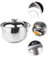 Stainless Steel Cooking Pot Stainless Steel Mixing Bowls Steamer Pot Stainless Steel Cookware Mixing Pot Handle Soup Pot Handheld Mixing Bowl Pot ...