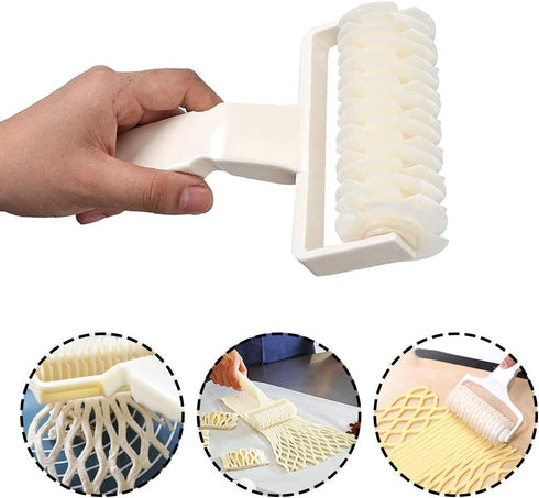 ReNext Dought Cookie Pie Pizza Bread Pastry Lattice Roller Cutter Craft DIY Baking Tool...