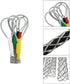 Cable Pulling Grip Sock Kit Galvanizing Steel Antislip Pipe Cable Wire Pulling Grips Lassos Set Flexible Eye Mesh Rope Black...