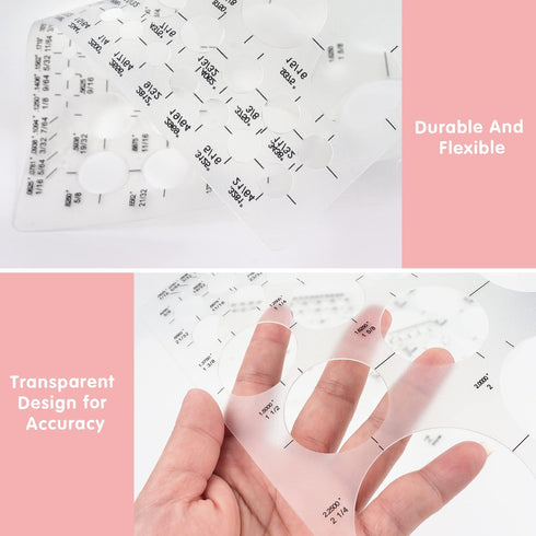 Tamaki Circle Template Circle Round Stencil Templates for Drafting for Office and School Building Formwork Drawings Templates, Large and Small Siz...