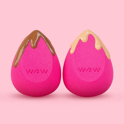 wet n wild Double Tap Makeup Sponge Set, Foundation Blending Beauty Sponge Flawless for Liquid, Cream, and Powder Dry and Wet Blender Make Up Use ...