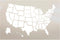 United States Map Stencil by StudioR12 | Craft DIY Home Decor | Paint Geographic Wood Sign | Reusable Mylar Template | Select Size (12 inches x 8 ...