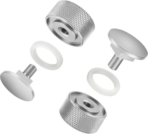 Welding Hood Fasteners, Aluminum Alloy Welding Hood Helmet Pipeliner Fasteners with Non-Slip Silicone Washer, Durable Welding Hood Accessories, Si...