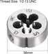 uxcell 1/2-13 UNC Round Die, Machine Thread Right Hand Threading Die, Alloy Tool Steel Screw Thread Cutting Die, 2pcs...
